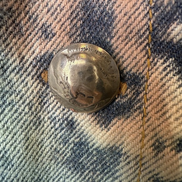 VTG 80s 90s Womens Sz S Western Denim Jacket Acid Wash Southwestern Cowgirl USA - Picture 6 of 14